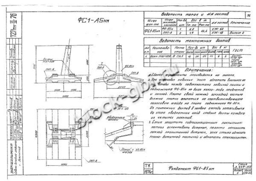Фундамент ФС1-А5нм