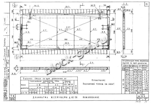 Диафрагма жесткости Д-62-28 Диафрагма жесткости Д-62-28