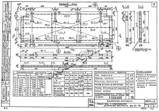Диафрагма жесткости ВЦ-57-20