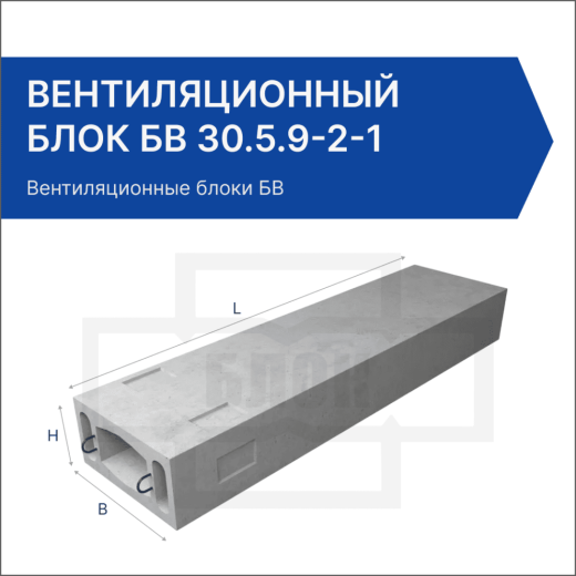Вентиляционный блок БВ 30.5.9-2-1 Вентиляционный блок БВ 30.5.9-2-1