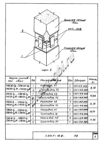 Свая С 70.35-ВСв.6