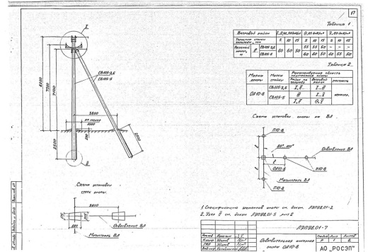 Ответвительная анкерная опора ОА10-8