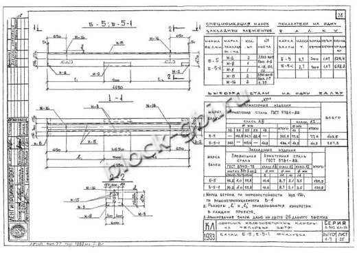 Балка камеры футерованная Б-5-фут