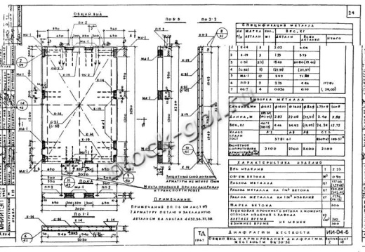 Диафрагма жесткости ВЦ-20-32