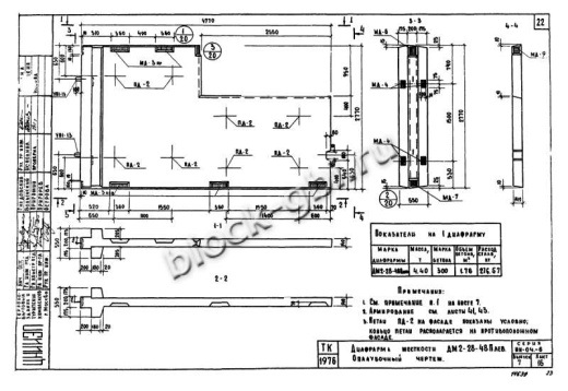 Диафрагма жесткости ДМ2-28-48п пр Диафрагма жесткости ДМ2-28-48п пр