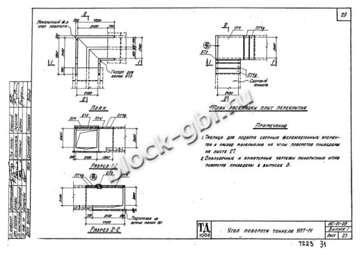 Балка тоннелей БТ 3
