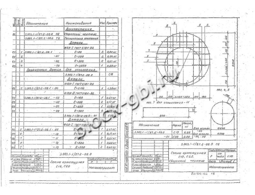Крышка колодца футерованная ПКМ 8-фут