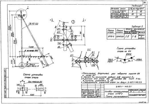 Угловая промежуточная опора УП10-2 Угловая промежуточная опора УП10-2