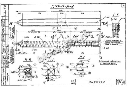 Свая С 25-2-6-Н